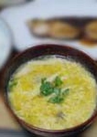 お味噌汁：姫竹の子のかきたま汁・郷土料理