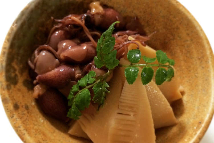 ほたるいかの煮汁で煮物 たけのこ レシピ 作り方 By みなか15 クックパッド 簡単おいしいみんなのレシピが352万品