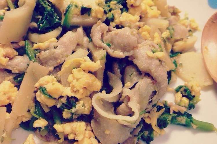 豚肉と筍のごま味噌炒め レシピ 作り方 By クロネコ クックパッド 簡単おいしいみんなのレシピが357万品