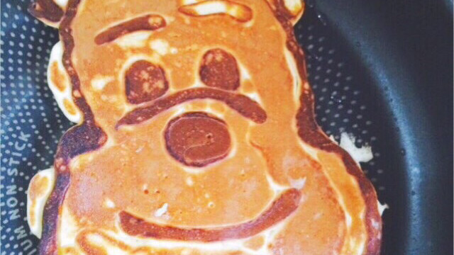 ホットケーキでキャラクター プーさん レシピ 作り方 By Kyaba クックパッド