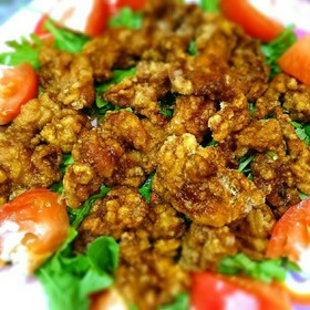 中華屋の豚天風♪簡単!豚こまの竜田揚げ