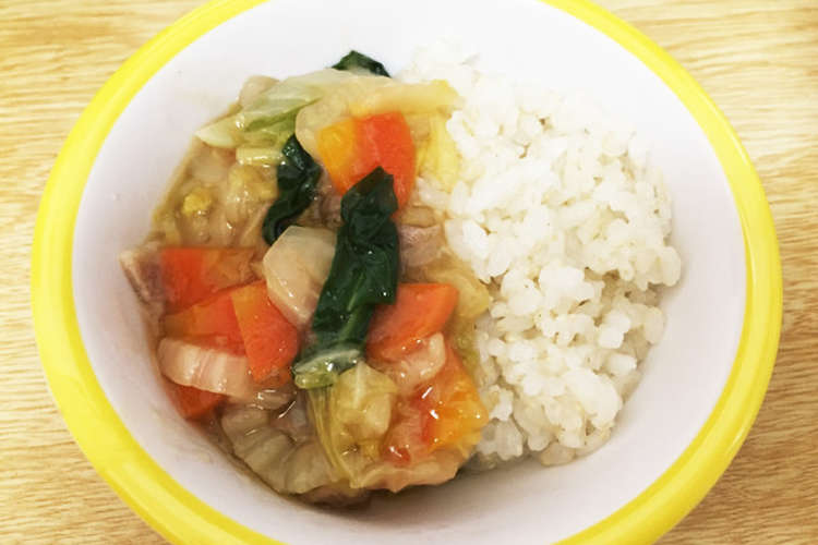脱ステ アトピー改善野菜あんかけ丼 レシピ 作り方 By まちゅ子 クックパッド