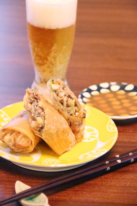 カルシウムたっぷり ごま春巻き
