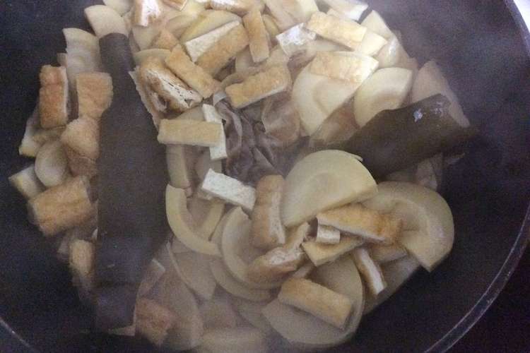すぐ作れる 筍と油揚げの煮物 レシピ 作り方 By 居酒屋花子 クックパッド 簡単おいしいみんなのレシピが352万品
