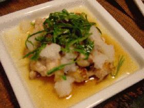 さっぱり♪鶏肉のおろしレモン醤油かけ