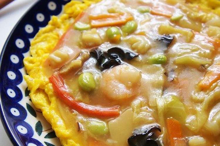 中華丼の具で簡単 かに玉 レシピ 作り方 By Komomoもも クックパッド