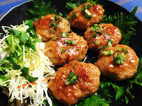 タレ比率1:1!うちの鶏つくねの照り焼き