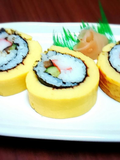 ♪簡単♪伊達巻き寿司の写真