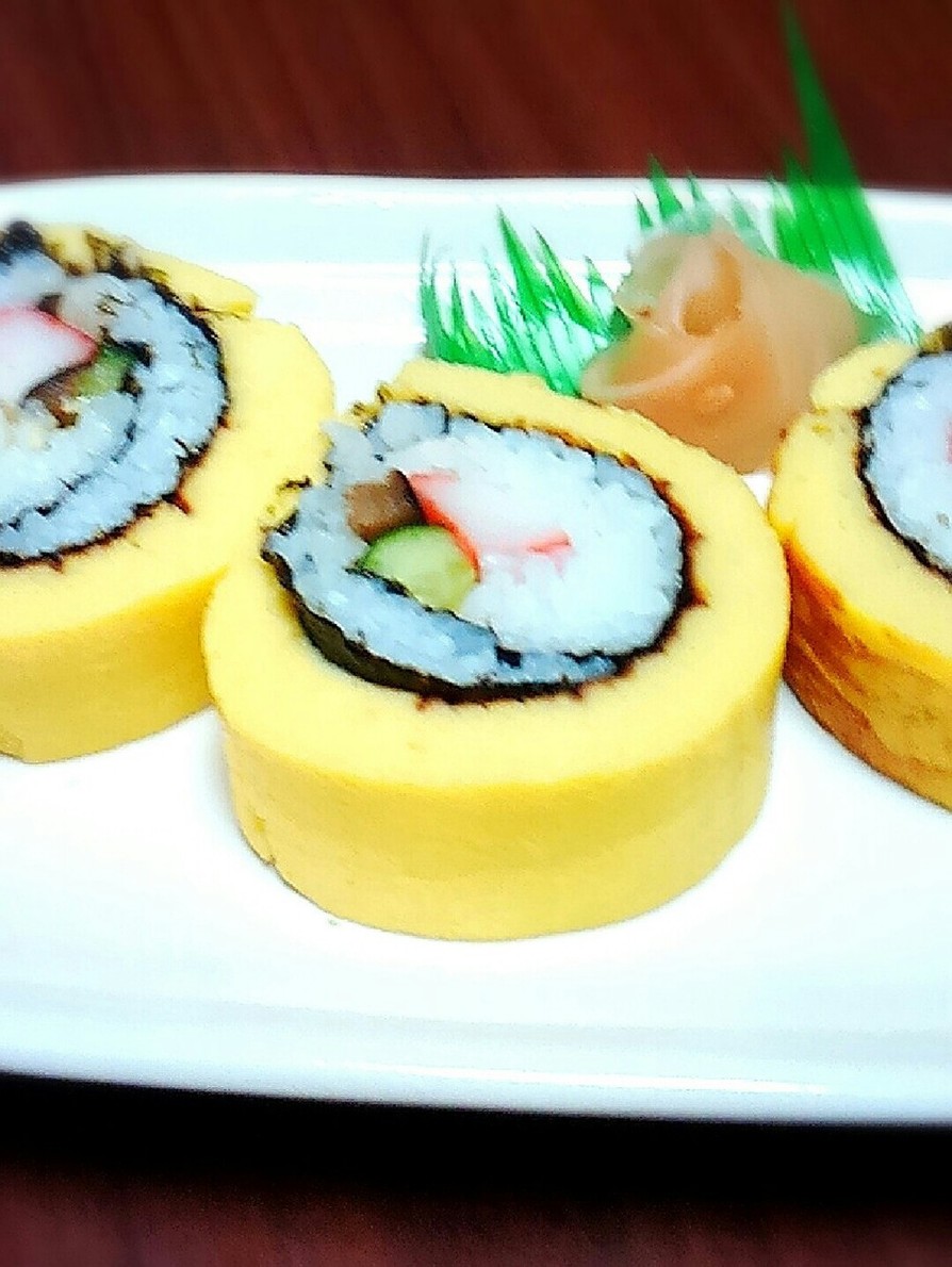 ♪簡単♪伊達巻き寿司の画像