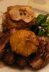 鴨の胸肉　オレンジ・バルサミコソース