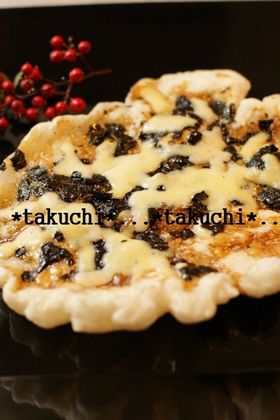 おもちピザ 照り焼き風