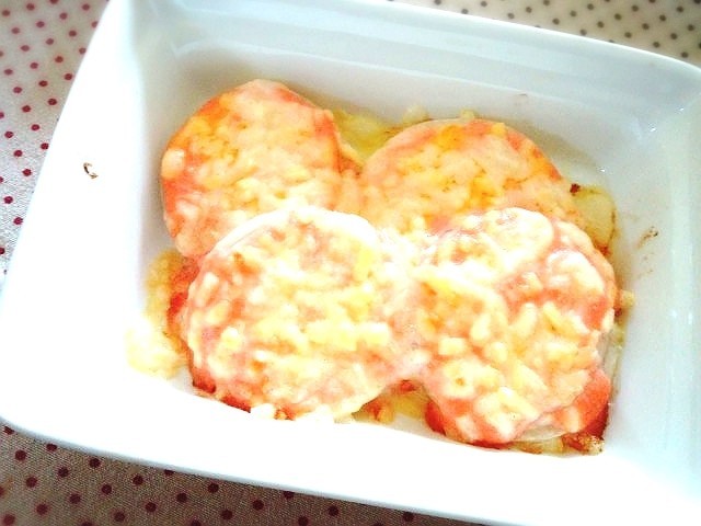 新玉葱で♪明太マヨチーズ焼きの画像