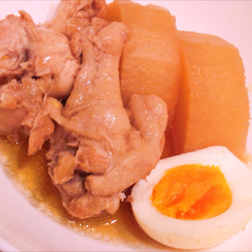 圧力鍋で時短簡単♪ 手羽元と大根の煮物♪