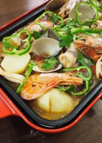 【ポルトガル料理】魚介のカタプラーナ風