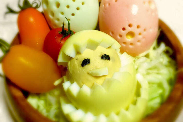 ゆでたまごの 楽しい飾り切り レシピ 作り方 By 英さん クックパッド 簡単おいしいみんなのレシピが357万品