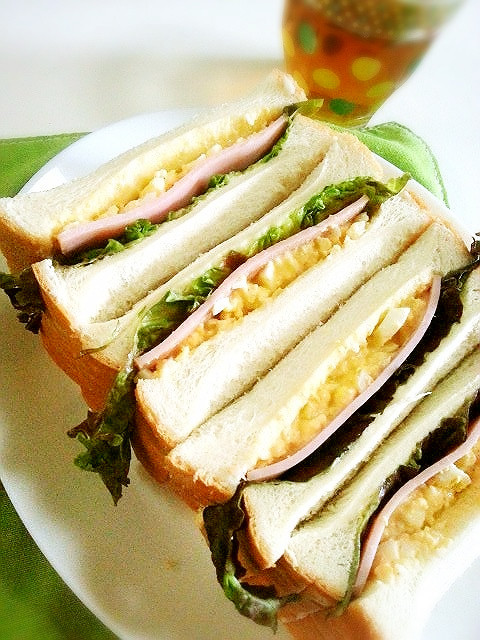 ６枚入食パンで簡単サンドイッチの画像