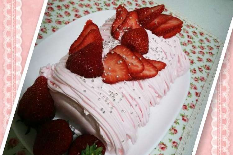 簡単おしゃれイチゴロールケーキ レシピ 作り方 By Nodyまま クックパッド 簡単おいしいみんなのレシピが352万品