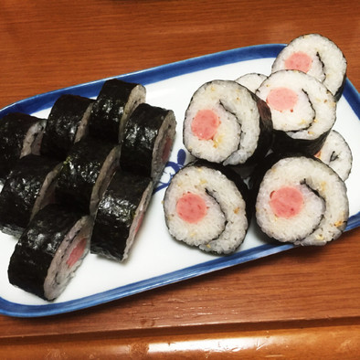 ソーセージのキンパ風巻き寿司の写真