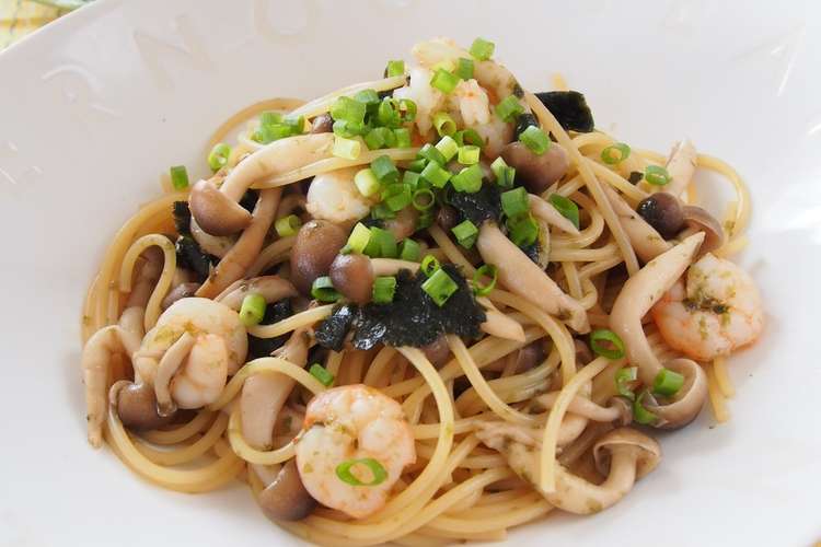 海老としめじの麺つゆ海苔バターパスタ レシピ 作り方 By バカリャウ クックパッド 簡単おいしいみんなのレシピが360万品