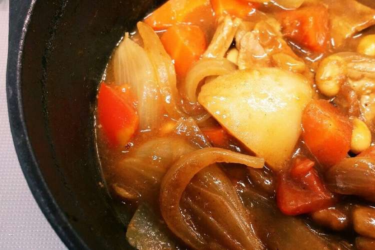 ダッチオーブンで我が家のカレー レシピ 作り方 By まちくり クックパッド