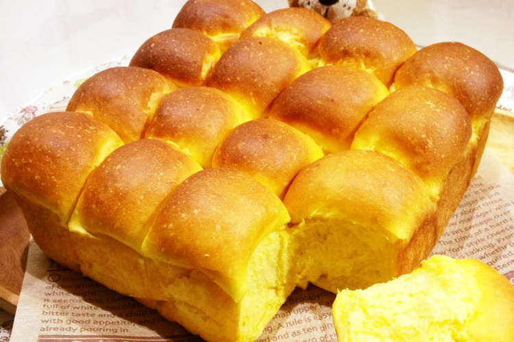 Hbふわふわかぼちゃ入りちぎりパン レシピ 作り方 By めぐパンミックス クックパッド 簡単おいしいみんなのレシピが360万品