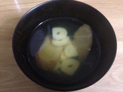 【覚書】風邪の時のにんにく生姜スープの写真