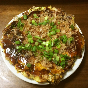 糖質制限!大豆粉でふんわりお好み焼き