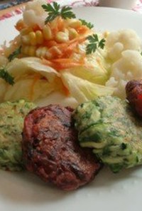 ドイツ版お好み焼き・野菜のプッファー