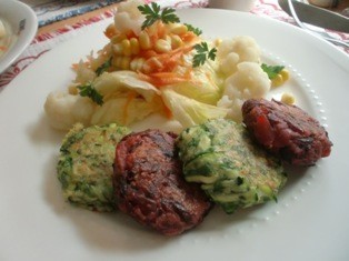 ドイツ版お好み焼き・野菜のプッファーの画像