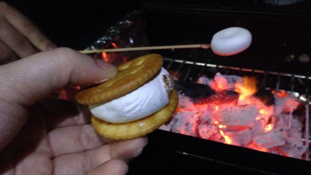 qの〆に 焼きマシュマロサンド レシピ 作り方 By キャバリアるーたん クックパッド