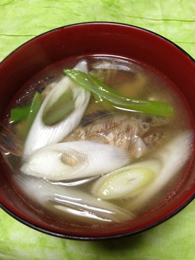 簡単旨汁♪カサゴのアラ汁(お味噌汁)