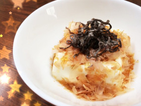 祝♡話題入り!塩こんぶ使用スタミナ豆腐