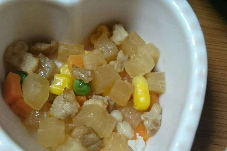 離乳食 後期 完了期 豚バラ大根 レシピ 作り方 By ゅぃはるmama クックパッド 簡単おいしいみんなのレシピが358万品