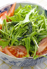 水菜サラダBy柚子味噌ドレ