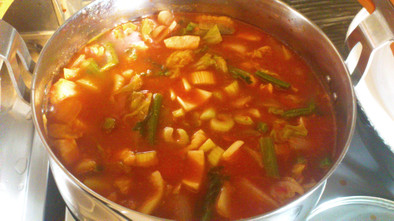 野菜たっぷりトマトスープでデトックスの写真
