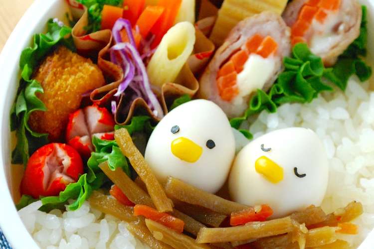 簡単キャラ弁 うずらの卵で巣ごもりひよこ レシピ 作り方 By ザッキーー クックパッド 簡単おいしいみんなのレシピが366万品