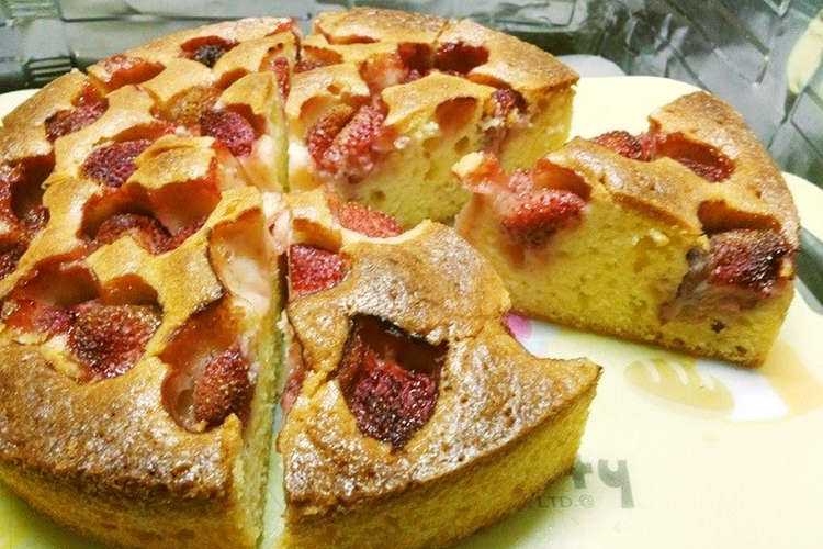 簡単ワンボウルいちごのパウンドケーキ レシピ 作り方 By ゆきばばred クックパッド