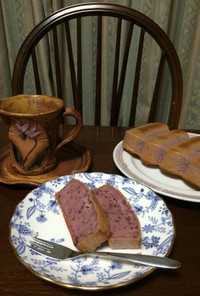 紫芋のシンプルチーズケーキ