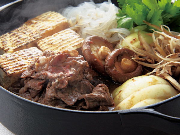ぶどう風味のすき焼き