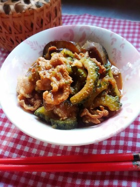 元気もりもり(^^)ゴーヤの味噌煮