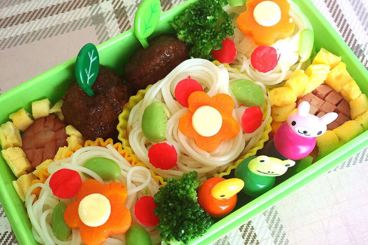幼稚園のお弁当 そうめんお弁当 レシピ 作り方 By Asa2662 クックパッド 簡単おいしいみんなのレシピが373万品