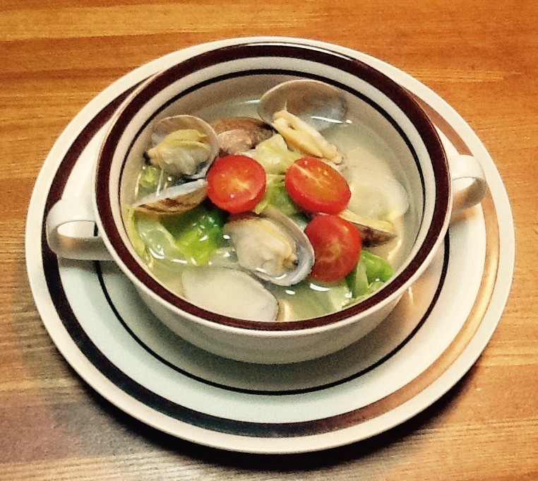 あさり&新キャベツの春スープの画像