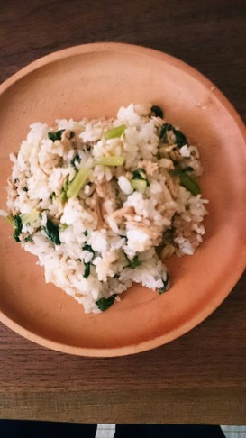 セロリとツナの混ぜご飯
