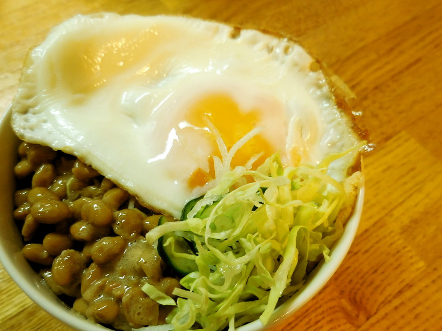 ダイエット☆納豆キャベツ丼の画像