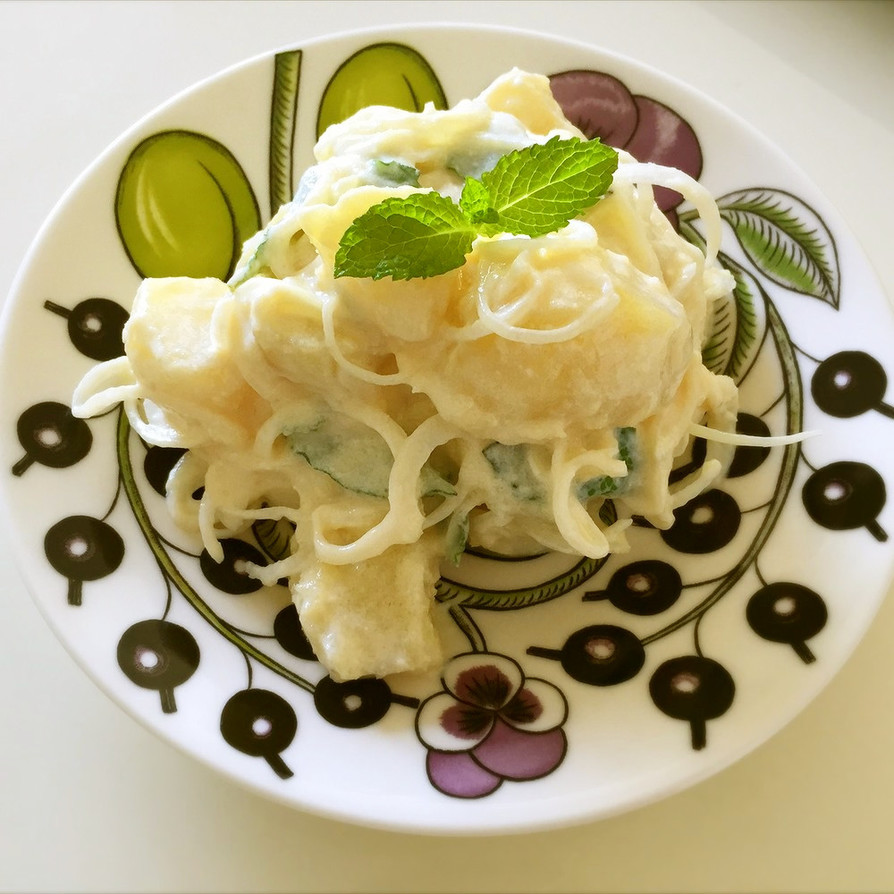 ミントと豆乳ヨーグルトのポテトサラダの画像
