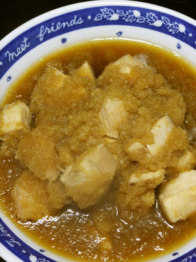 鶏胸肉のみぞれ煮(大根おろし煮込み?)