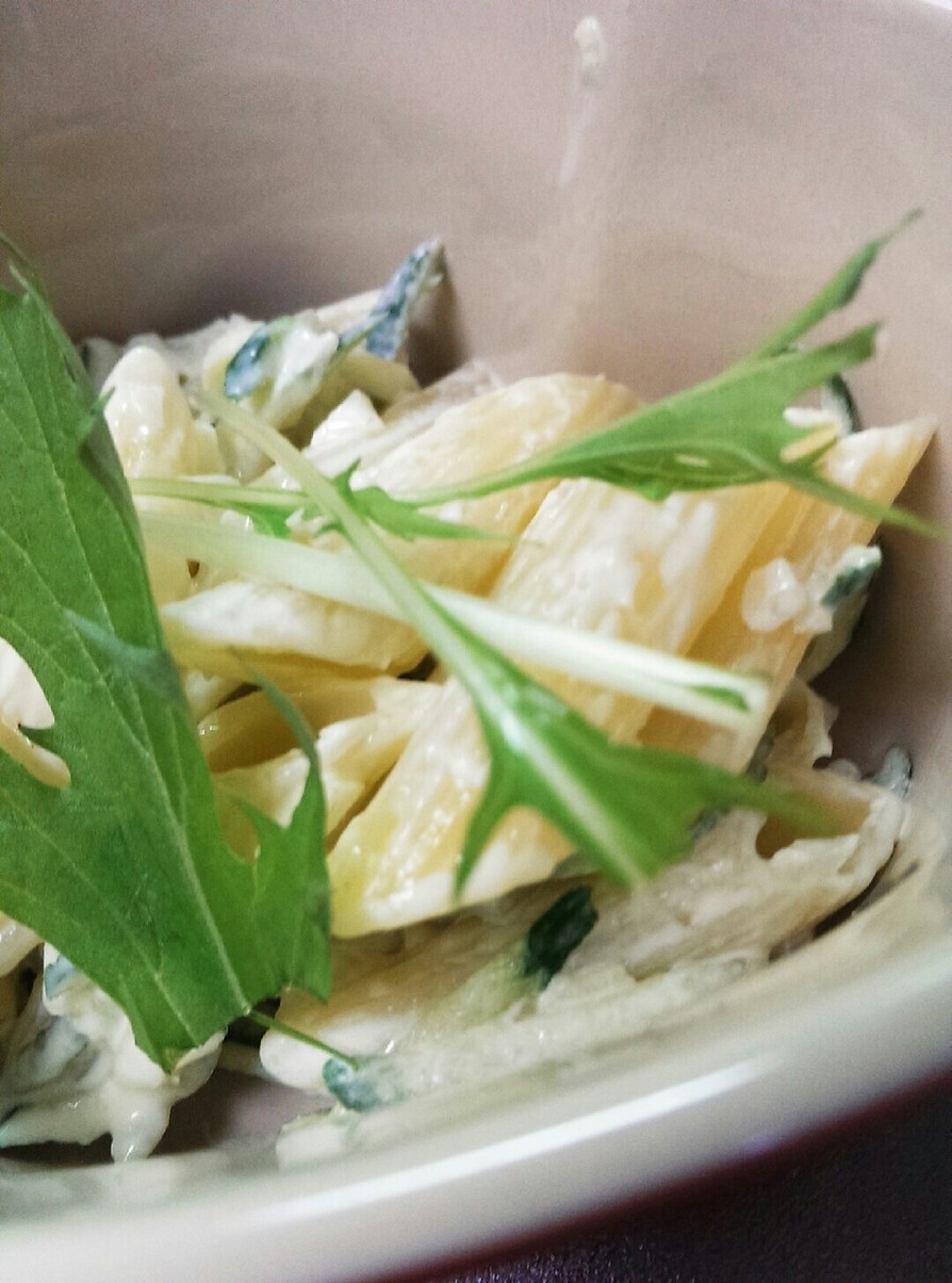マカロニと胡瓜のサラダ×甘らっきょマヨでの画像
