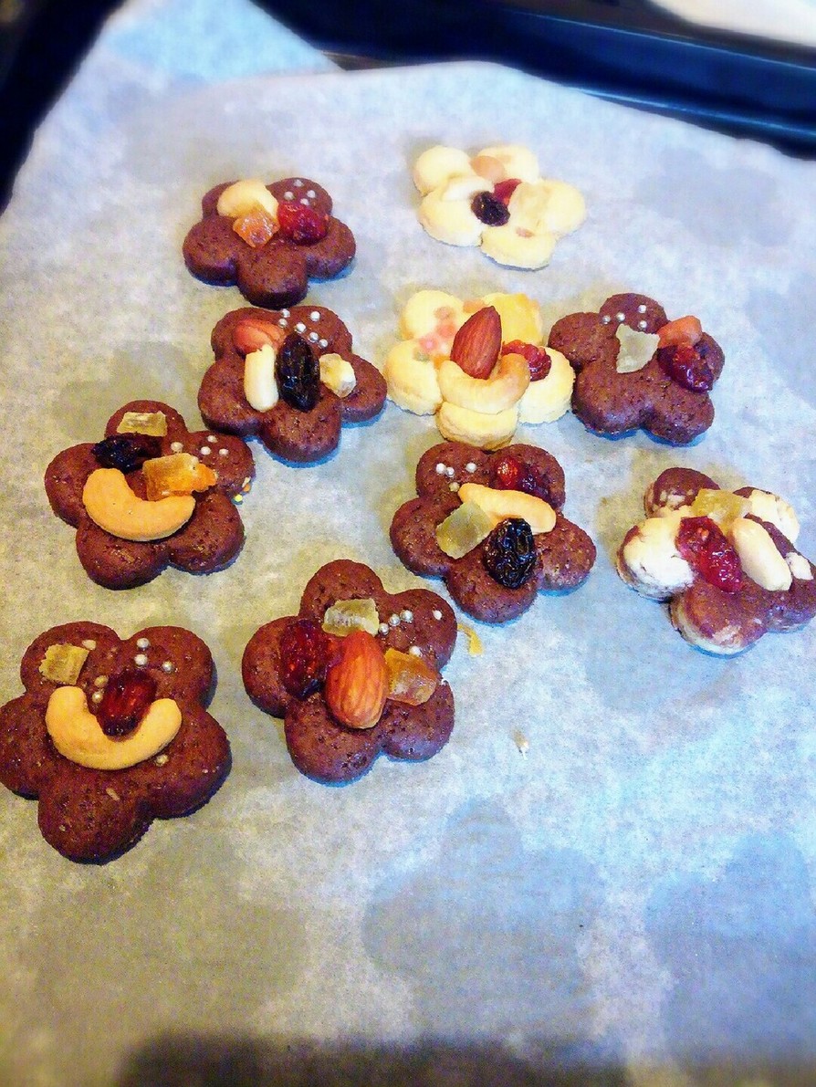 ψナッツとドライフルーツψのクッキーの画像