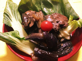スタミナレバー☆茄子煮込みおつまみにも