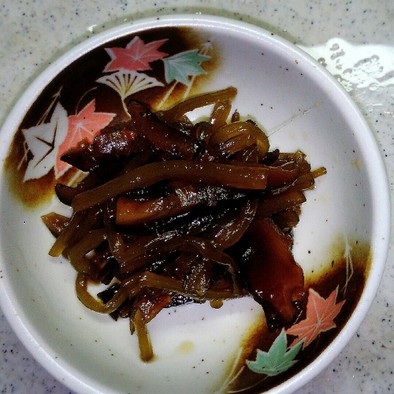 蕗と椎茸の佃煮の写真